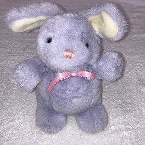 Vintage 1991 gund lavender light purple bunny